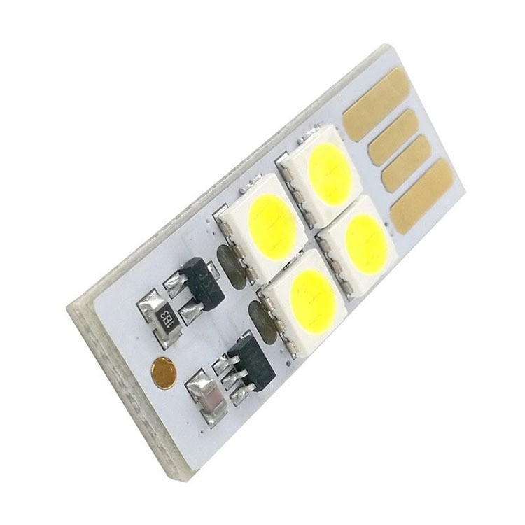 Đèn led usb mini cảm ứng 4 bóng siêu mỏng