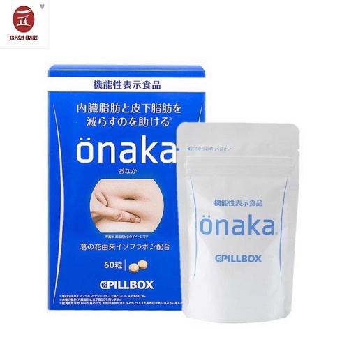 Viên Uống Giảm Mỡ Bụng Giảm Cân Pillbox Onaka Hộp 60 viên