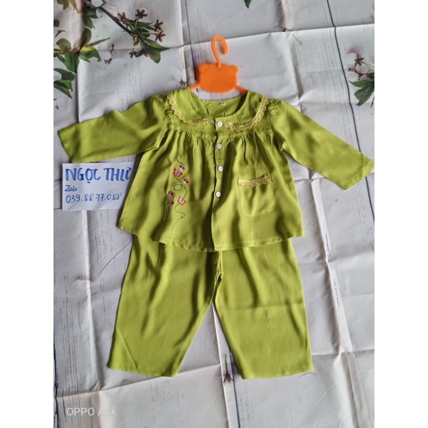 Bộ tole áo tay dài quần dài cho bé từ 5_18ký