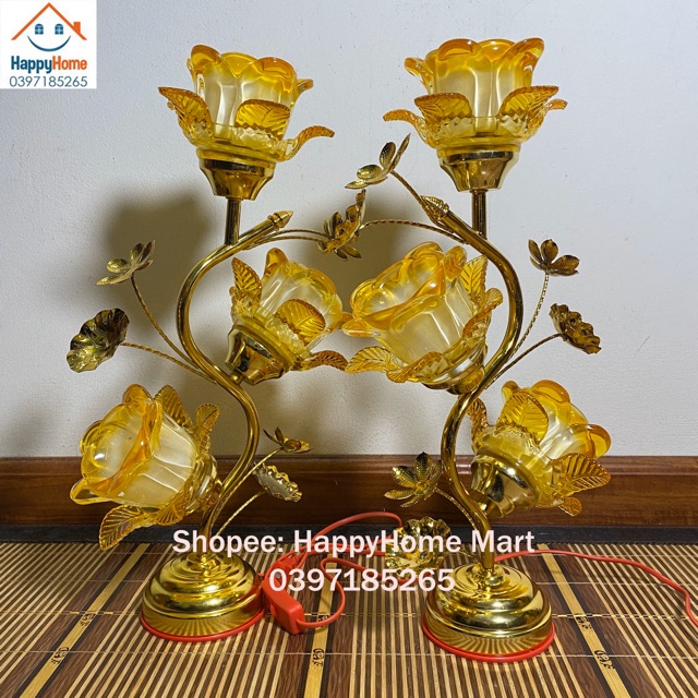 ĐÈN THỜ HOA Ly 50cm -