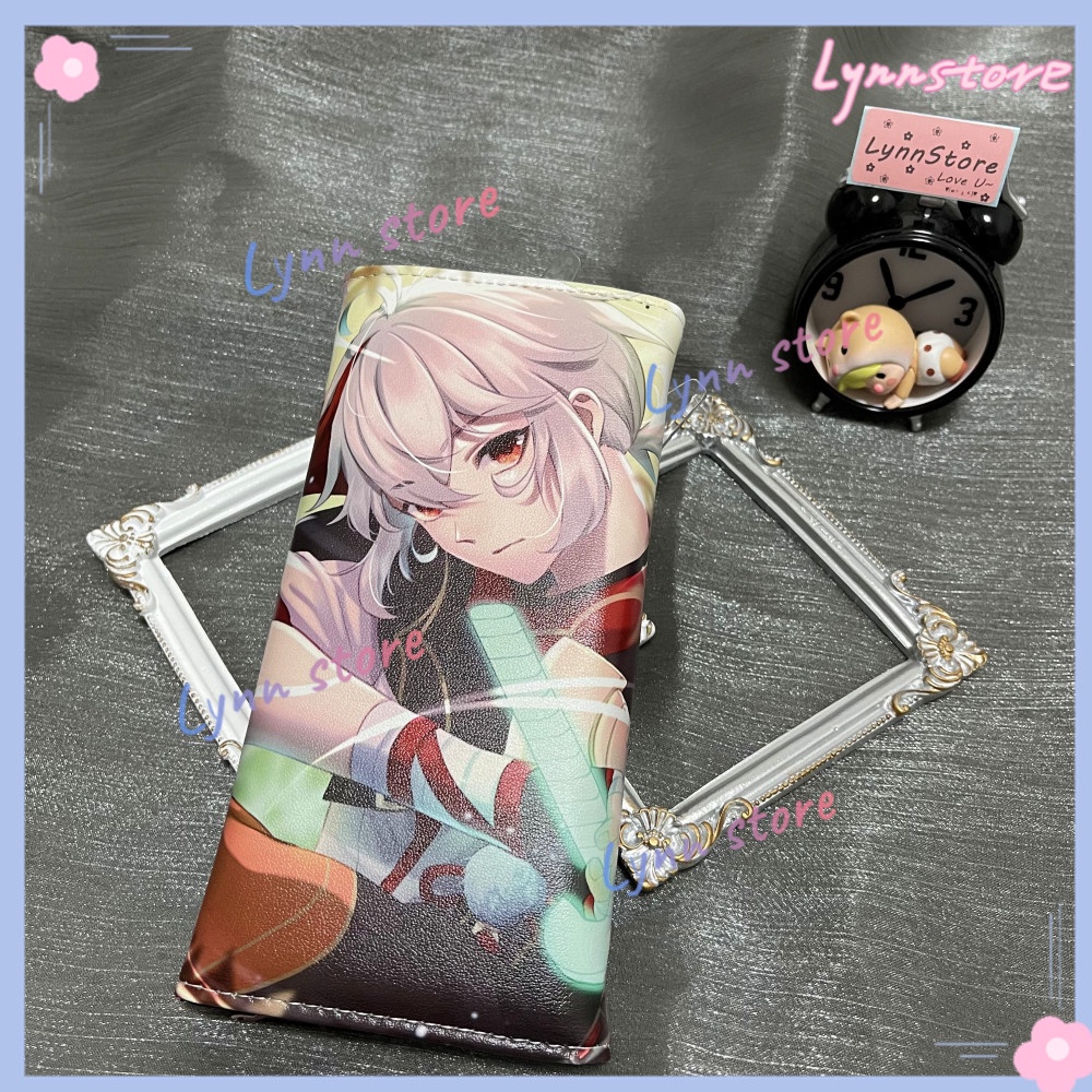 Ví dài Genshin Impact Kaedehara Kazuha Raiden Shogun Barbara Fischl Ví da PU Clutch