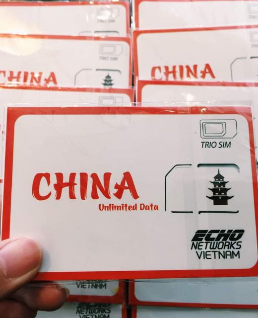 SIM ĐI TRUNG QUỐC FULL Data + NGHE GỌI - Sử dụng FB, GG bình thường