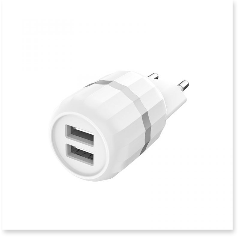 Adapter Hoco C41A, 2 cổng USB Sạc nhanh 5V/2.4A tương thích rộng - SmartShop