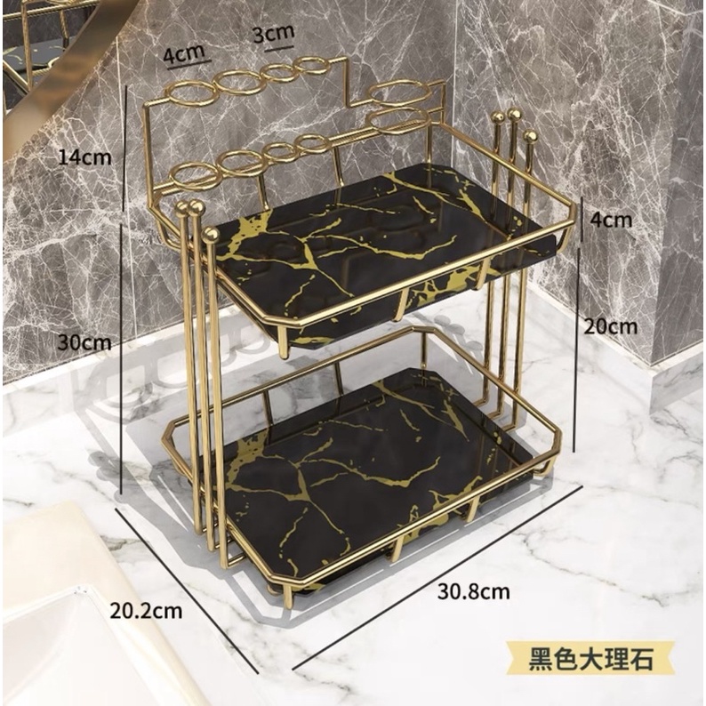 Kệ Sứ Để Đồ Nhà Tắm Có Ống Cắm Bàn Chải Tiện Lợi