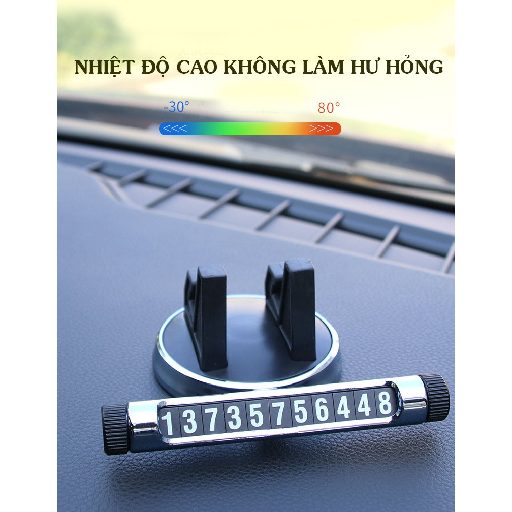 (GIÁ SỐC) Giá Đỡ Điện Thoại Đa Năng Xoay 360 Viền Bạc Titan Cao Cấp Kèm Thẻ Ghi Số Phát Quang Tiện Ích | BigBuy360 - bigbuy360.vn