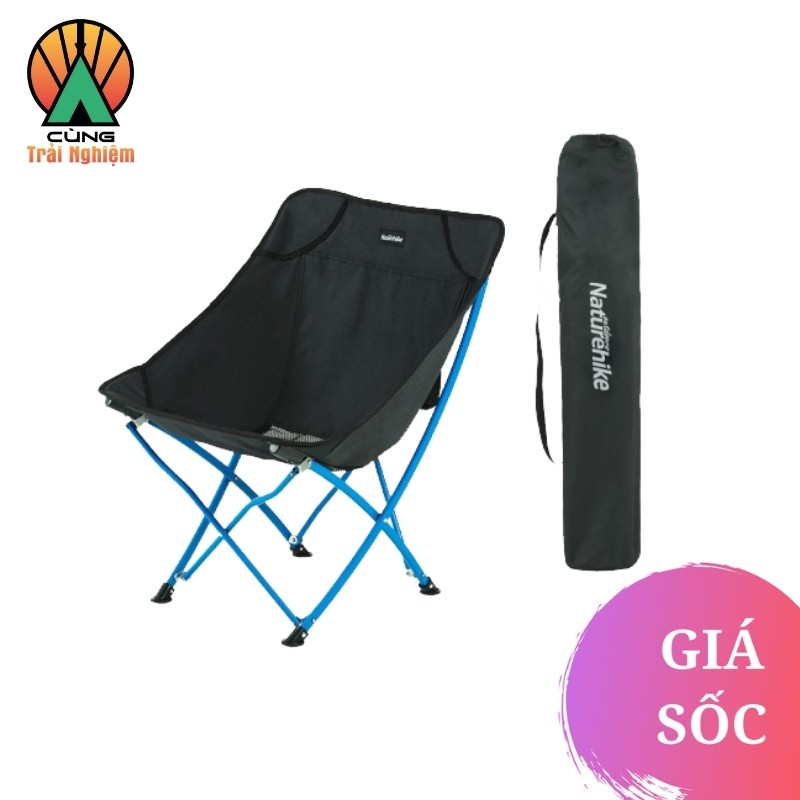 [CHÍNH HÃNG] Ghế Xếp Cầm Tay Siêu Nhẹ Cho Du Lịch Picnic Dã Ngoại Đọc Sách Câu Cá NatureHike NH18X004-Y