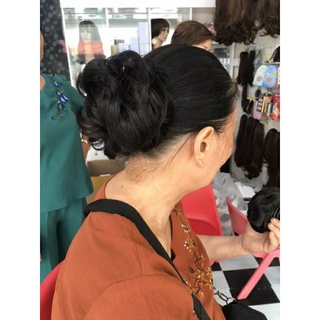 Tóc búi xoăn 😍Tóc thật 100%🥰 loại đẹp