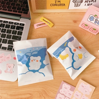 Túi Giấy Đựng Bánh Kẹo In Hình Gấu Và Mây Đáng Yêu