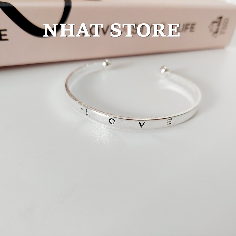 Vòng đeo tay Love thời trang Nhat Store, lắc tay điều chỉnh được