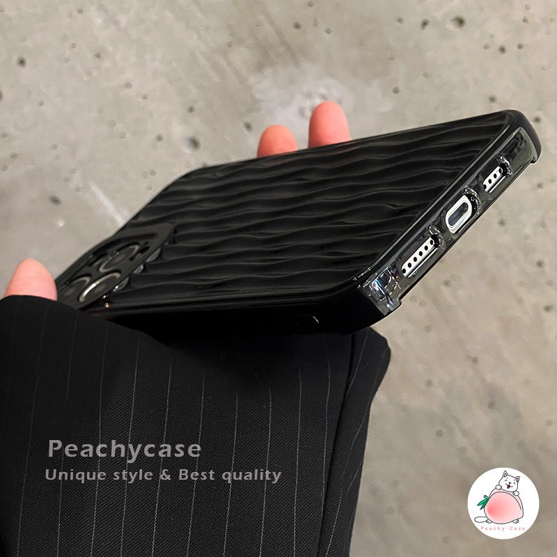 Ốp Điện Thoại TPU Mềm Bảo Vệ Camera Màu Đen Bóng Cho iPhone 14 13 Mini 12 Pro Max 11 Xr Xs Max X 12Mini