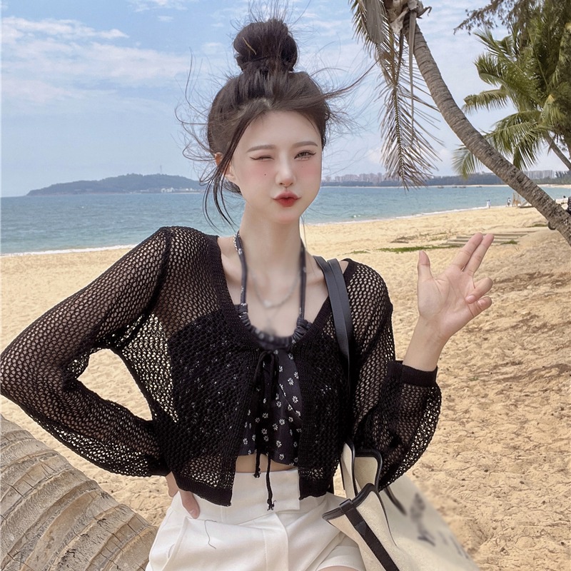 Áo Croptop Cổ Chữ V Phối Ren Xinh Xắn Thời Trang Mùa Hè Cho Nữ