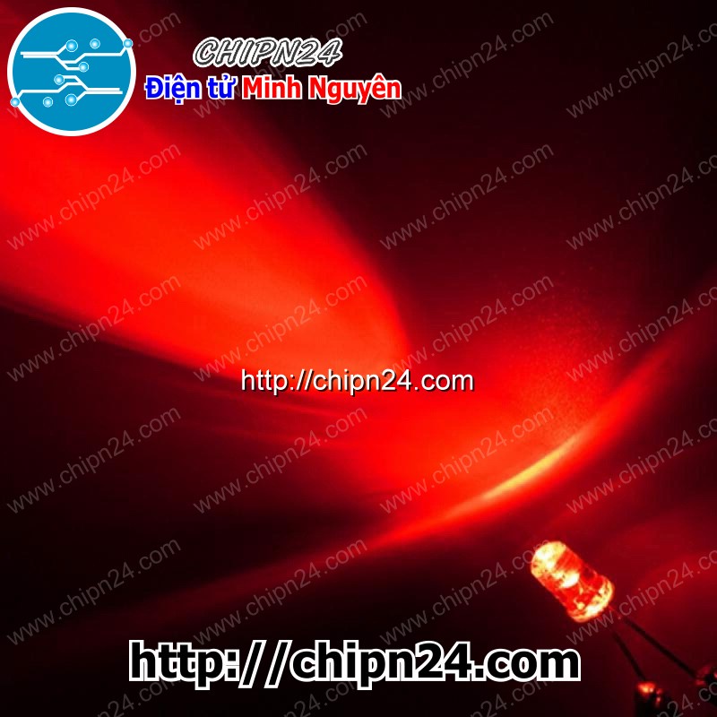 [50 CON] (TK1) Led siêu sáng 5mm màu ĐỎ (SSD5)
