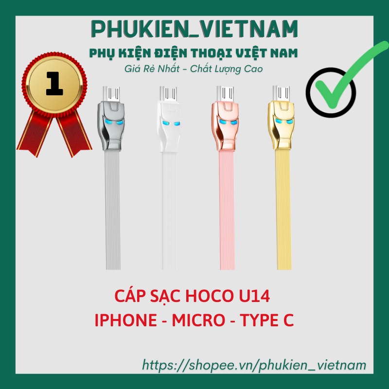 Cáp Hoco U14 ✓ Cáp Iphone - Micro - Type C