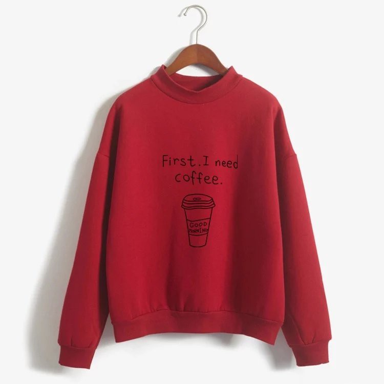 [FREESHIP_99K] Áo Hoodie unisex in chữ I Need Coffe cựu chất - DS09