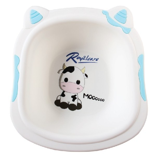 Chậu rửa mặt trẻ em in hình bò sữa xinh xắn Royalcare 8801-2B