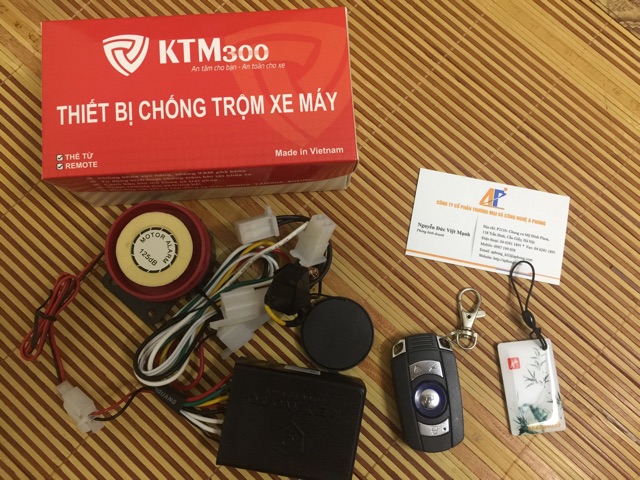 Chống trộm xe máy KTM300 thẻ từ và điều khiển từ xa