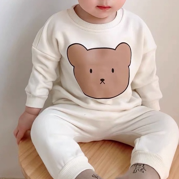 Bộ quần áo thu đông bé trai, bộ thu đông cho bé, quần áo dài tay cho bé trai KABICO - A21