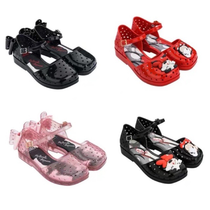 Giày búp bê công chúa nhựa dẻo thơm Melissa cho bé gái size lớn Mickey/Minie