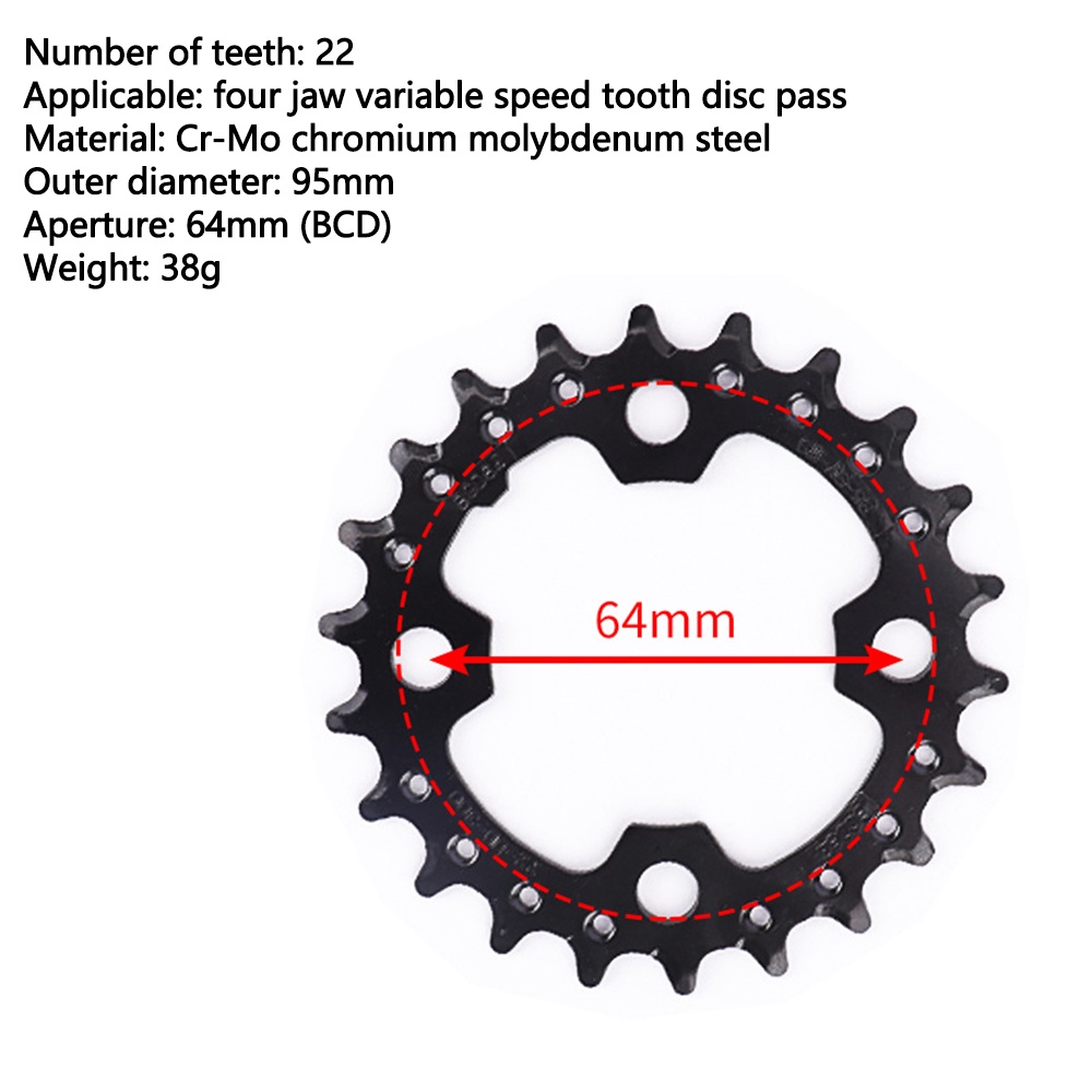 Đĩa Răng Xích 22T 32T 42T 44T Cho Xe Đạp Leo Núi Shimano