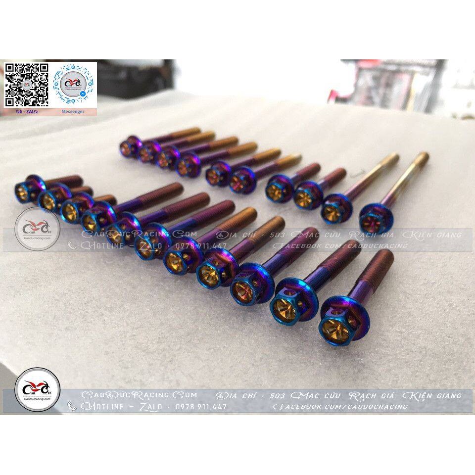 ốc máy Vương miện thái land xanh titan - FULL bộ ex150