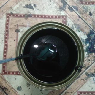 Combo sơn màu xanh+đen khách đặt