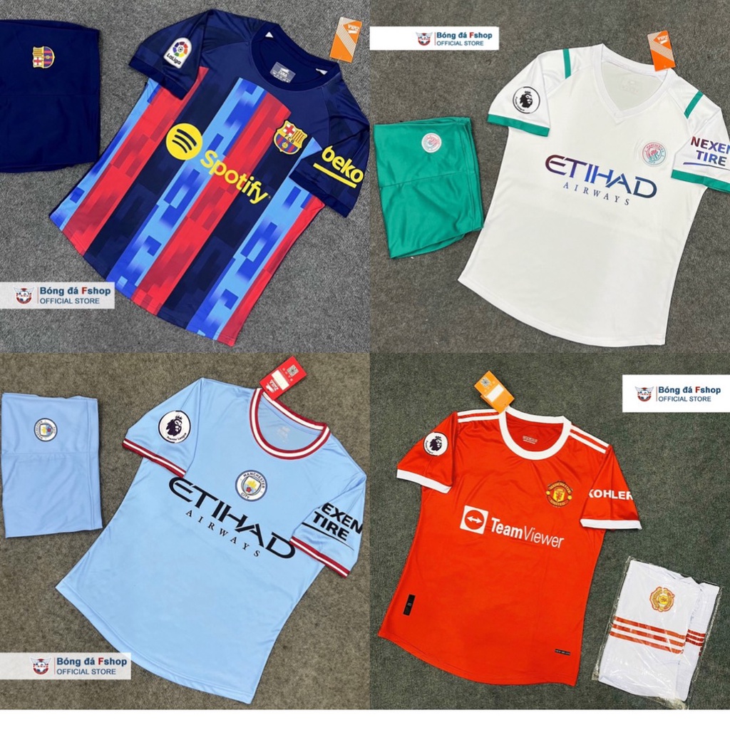 Bộ quần áo bóng đá ManCity và các CLB ngoại hạng Anh