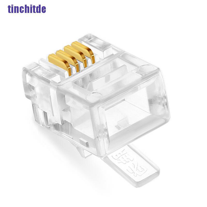 Bộ 100 Nút Cắm Động Cơ Rj11 6P4C Chuyên Dụng