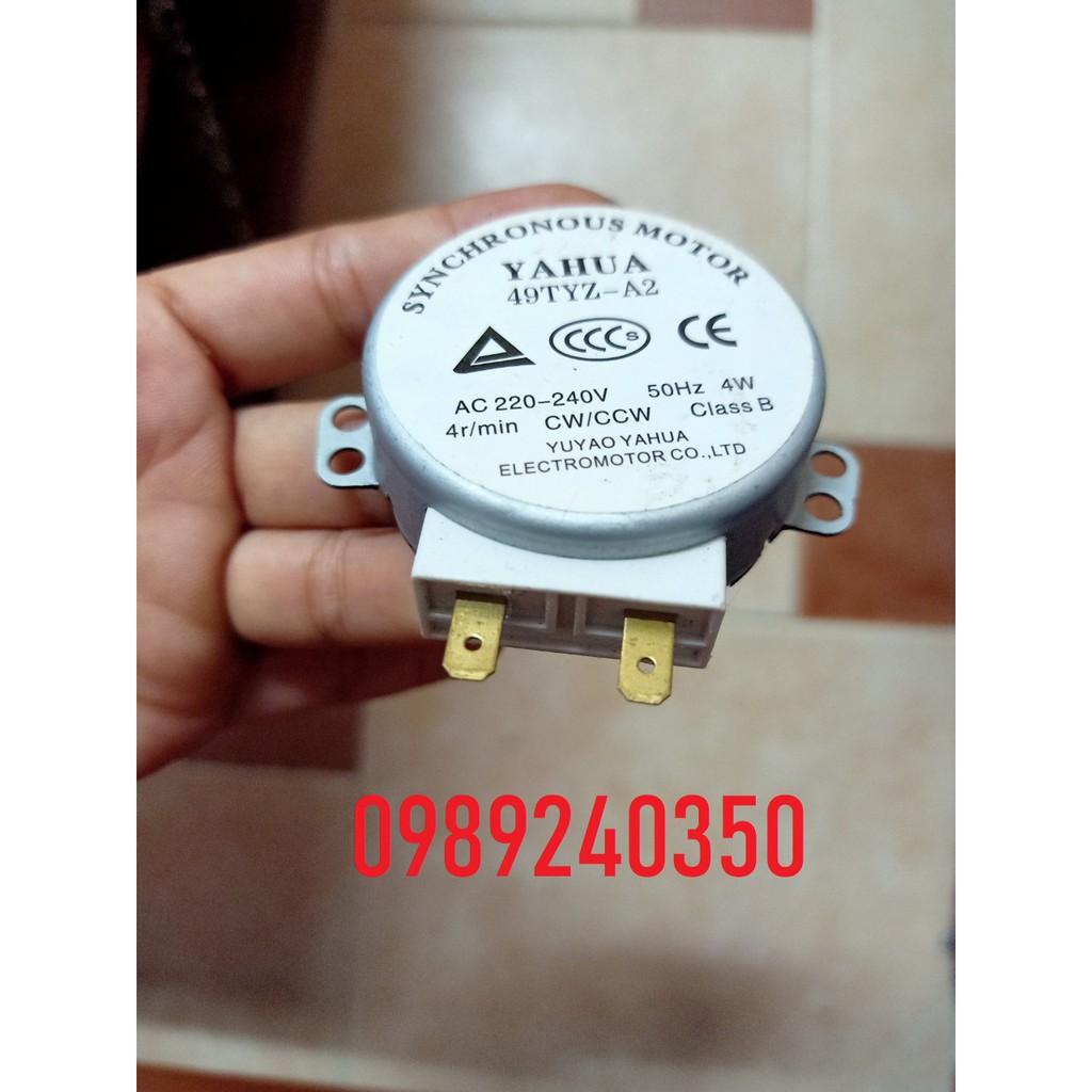 Mô tơ quay đĩa lò vi sóng 220V trục vát