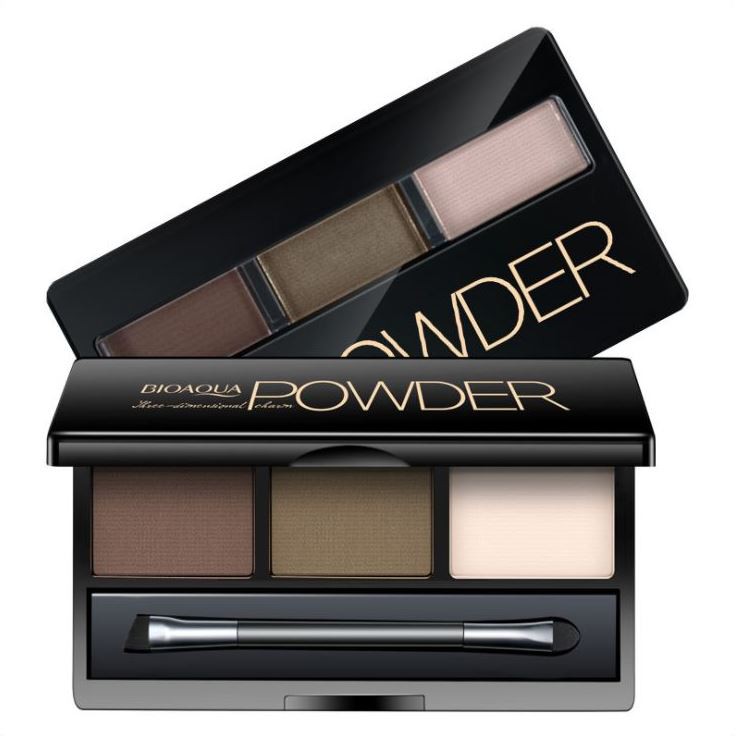 Hộp kẻ lông mày Powder 3 ô kèm chổi - Sammi beauty - D3 | BigBuy360 - bigbuy360.vn