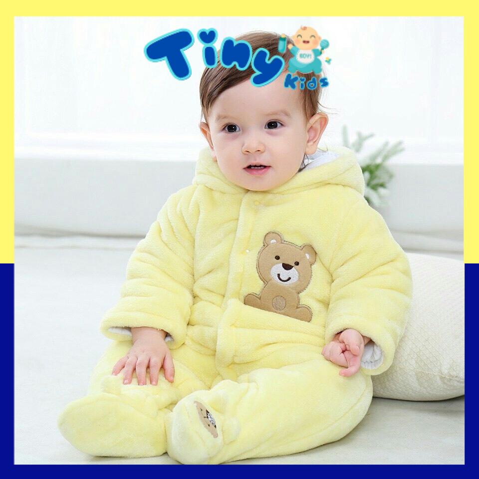 Body Bông Cho Bé Sơ Sinh Chất Dày Dặn Cho Bé Trai Bé Gái 0-12 tháng - Tiny Kids