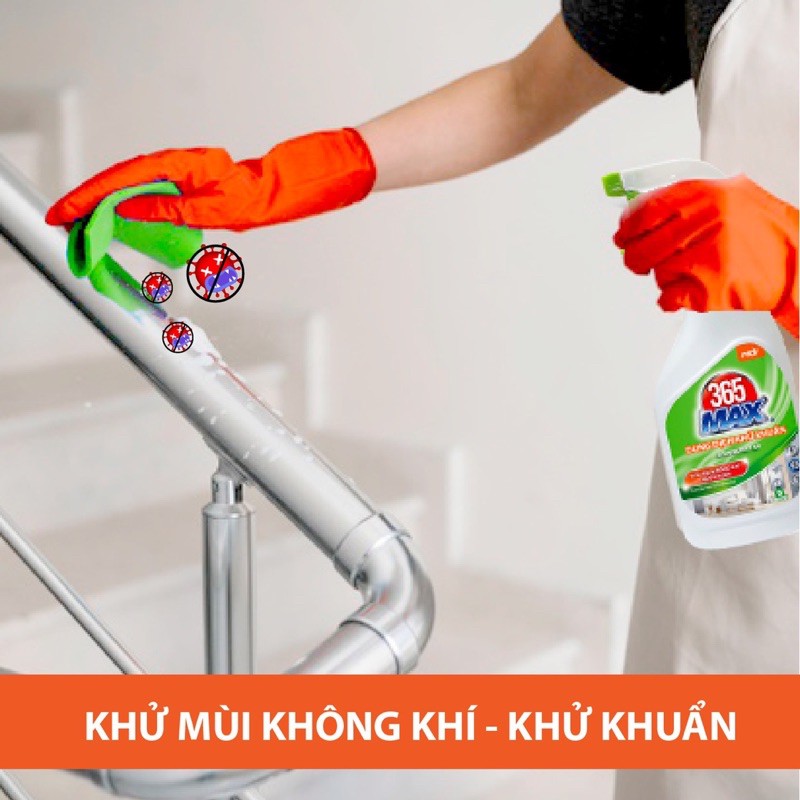 Dung Dịch Xịt Khử Khuẩn 365Max 750ml