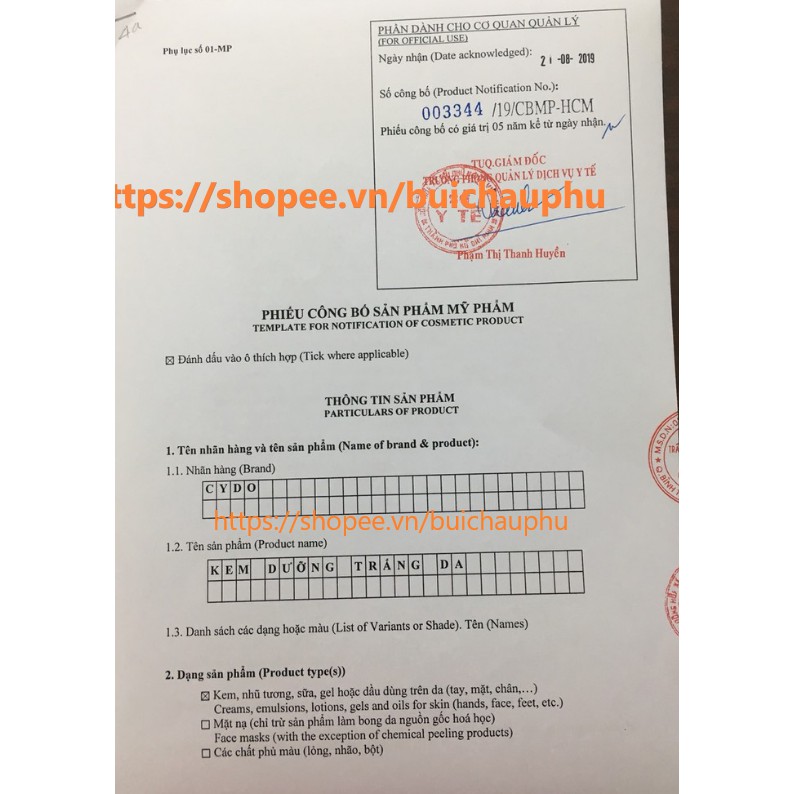 Kem cydo 12g dưỡng da mặt