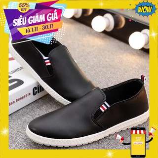 Có clip Giày Slipon nam da 3 màu cao cấp 2019