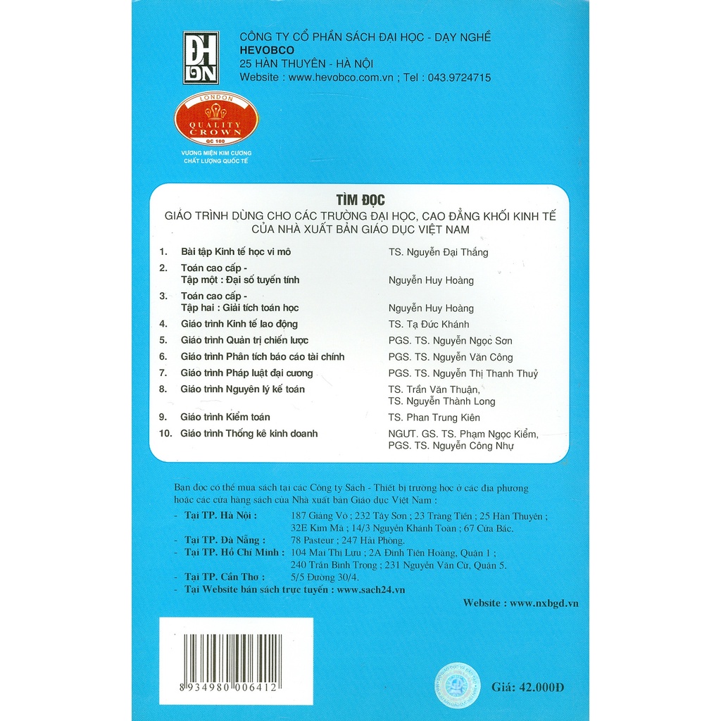 Sách - Giáo Trình Kiểm Toán (Dùng cho sinh viên các trường đại học, cao đẳng khối kinh tế)