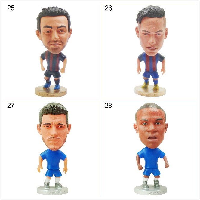 Mô hình cầu thủ bóng đá ronaldo messi neymar cỡ 2.5inch