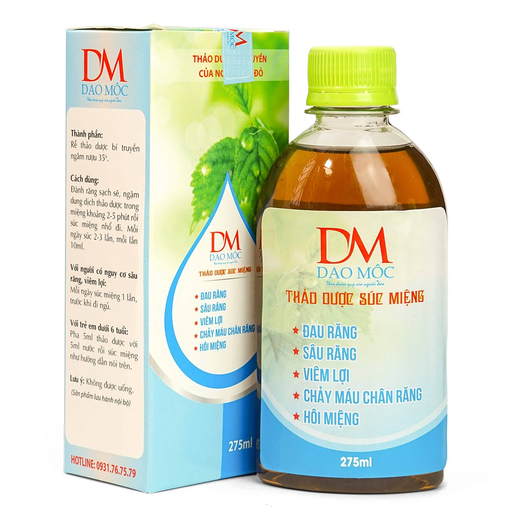 Nước súc miệng thảo dược Dao Mộc 275ml