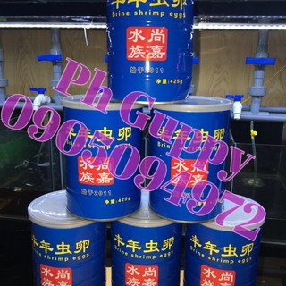 Lon Trứng artemia ấp nở - Lon Xanh