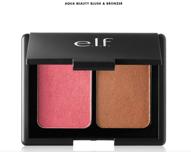 Bảng má hồng blush & tạo khối bronzer Aqua Infused ELF màu Bronzed Pink Beige | BigBuy360 - bigbuy360.vn