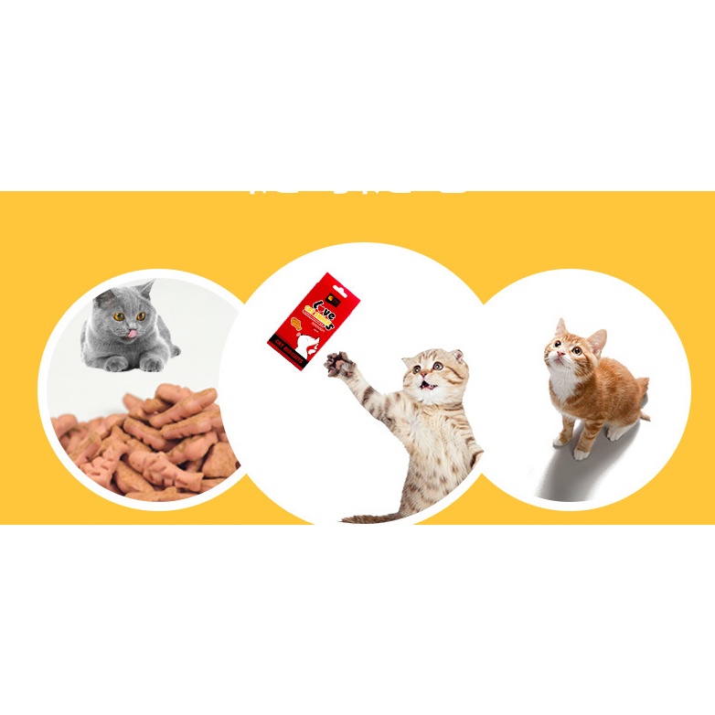 Bánh thưởng cho mèo LOVE CATSNACK 100g (hỗ trợ làm mượt, loại bỏ búi lông)