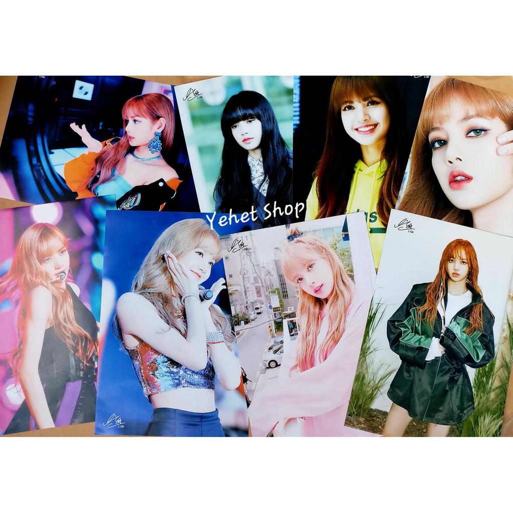 Bộ 8 poster chữ ký BLACKPINK khổ A3 | BigBuy360 - bigbuy360.vn