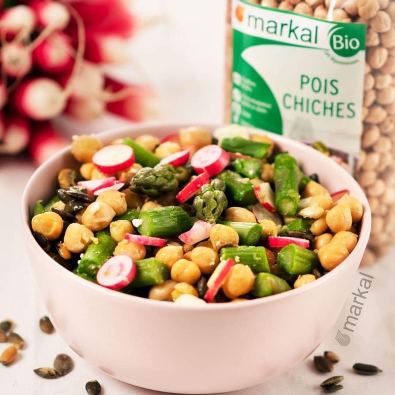 Đậu gà hữu cơ Markal cho bé ăn dặm và nấu ăn gia đình, gói 500gr