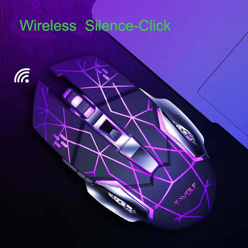 New Design Q13 Wireless Mouse Charging Colorful Glowing