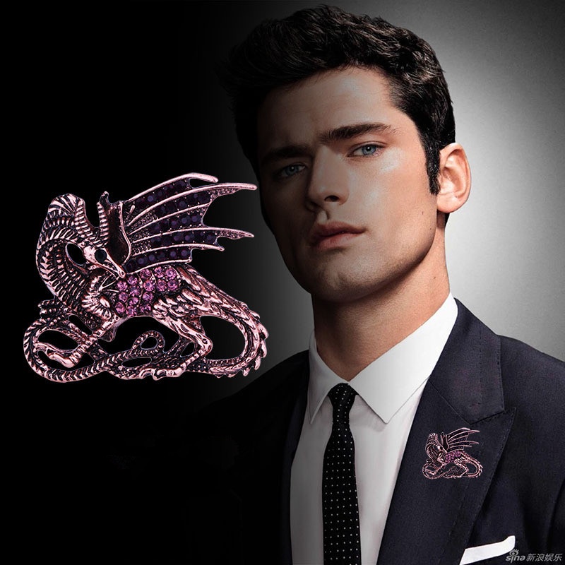 Mới Ghim Cài Áo Hợp Kim Hình Khủng Long Biển Phong Cách Retro