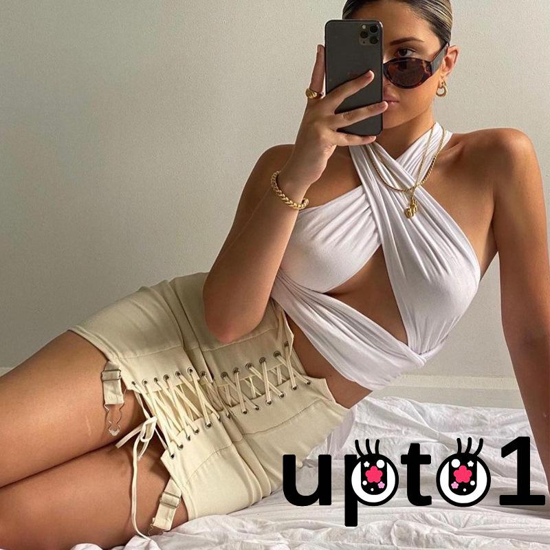 Áo Lửng Hai Dây Hở Lưng 4 Màu Sắc Thời Trang Mùa Hè Cho Nữ