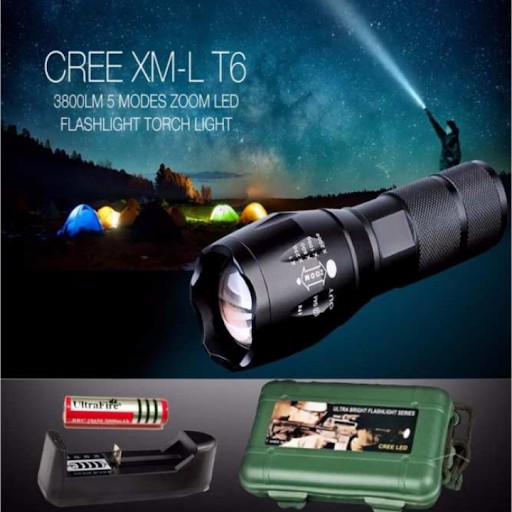 [FREESHIP] Đèn pin sạc siêu sáng thế hệ mới XML - T6