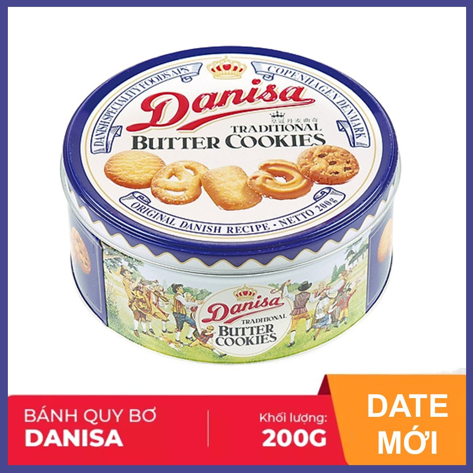 Bánh quy bơ Danisa Size nhỏ Hộp 200g (date mới)