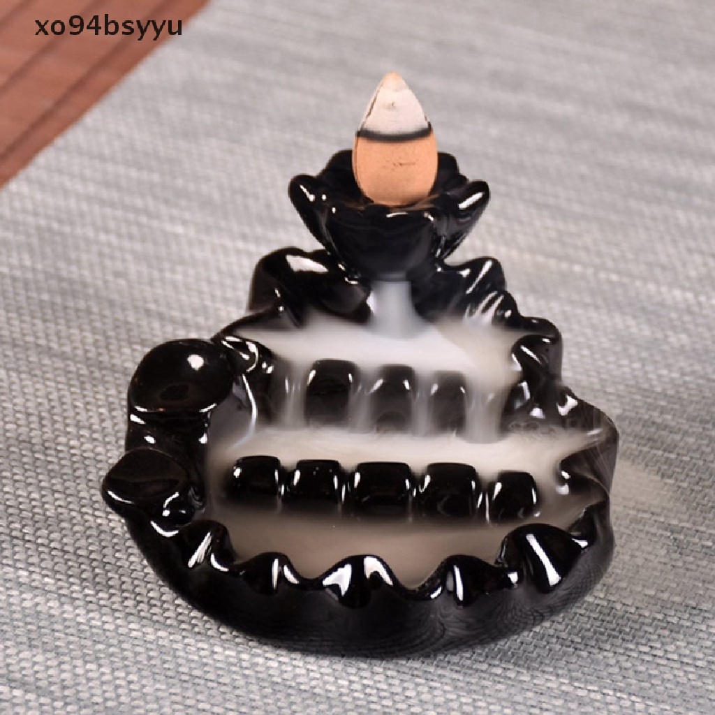 Thác Khói Trầm Hương Bằng Sứ Hình Nón / Hoa Sen Độc Đáo Xo94Bsyu