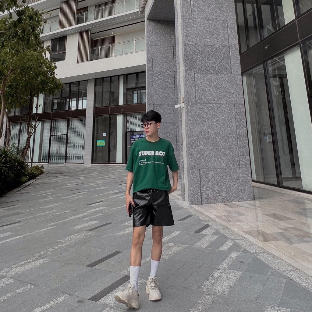 Áo Thun Tay Lỡ Oversize SUPER BOT, Áo Phông Unisex Nam Nữ Form Rộng Thời Trang -MALUNI015- MAL STORE