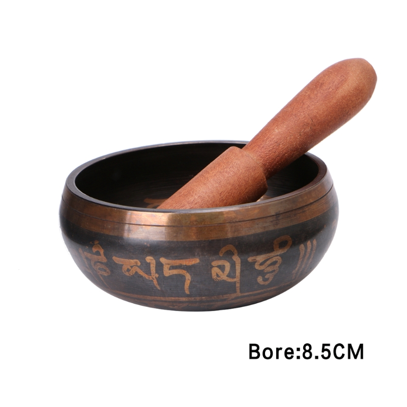 Bộ Chén Và Dụng Cụ Gõ Bằng Đồng Của Phật Giáo Tây Tạng Dùng Để Thiền Hoặc Tập Yoga