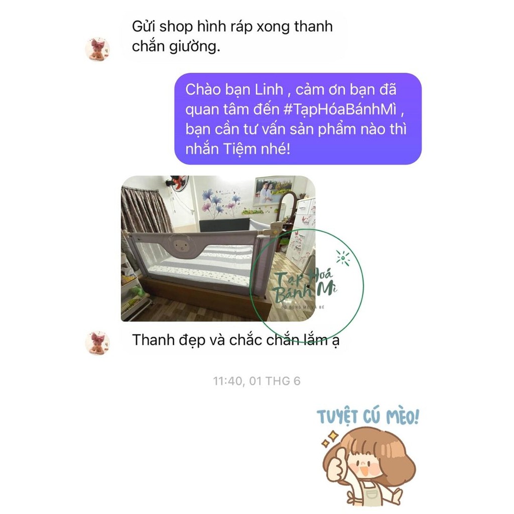 Thanh chắn giường Umoo bản nâng cấp hạ 1 bên UM-085 UM-088 (1m6-1m8-2m) tặng kèm sẵn 2 miếng dán cố định